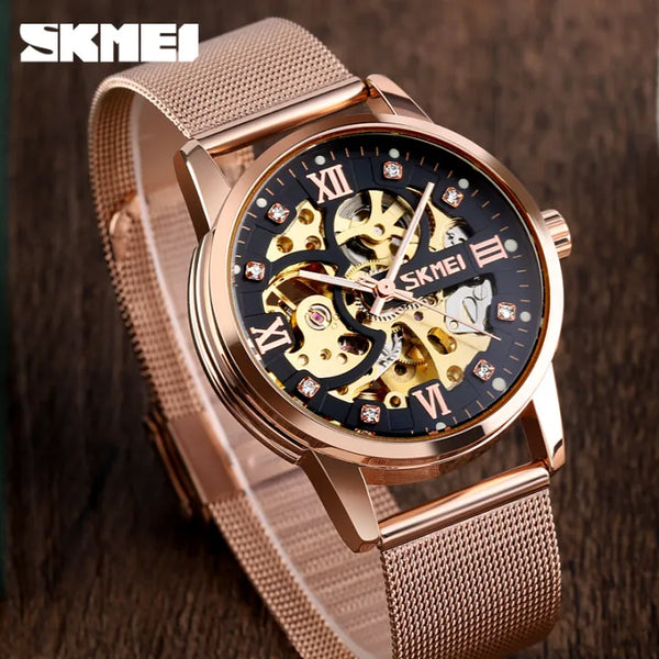 Mycooltimes SKMEI Top Luxury Brand Fashion Casual Men Watches Waterproof Automatic Mechanical Men Stainless Steel Watch