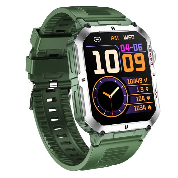 Mycooltimes 2.06‘’ AMOLED SCREEN 3ATM WATERPROOF HIGH-END ECG/EKG BLOOD SUGAR HEALTH SPORTS SMARTWATCH 150+ SPORTS MODES